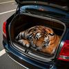 1Pcs Lying Tiger Car Trunk Mat with Anti Slip Cargo Liner Waterproof Rear Storage Protector Floor Mat for SUV Sedan Vehicle Inte