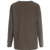 Shop   Women V Neck Slub Long sleeVe T shirT Brown Dai Wsh 1056
