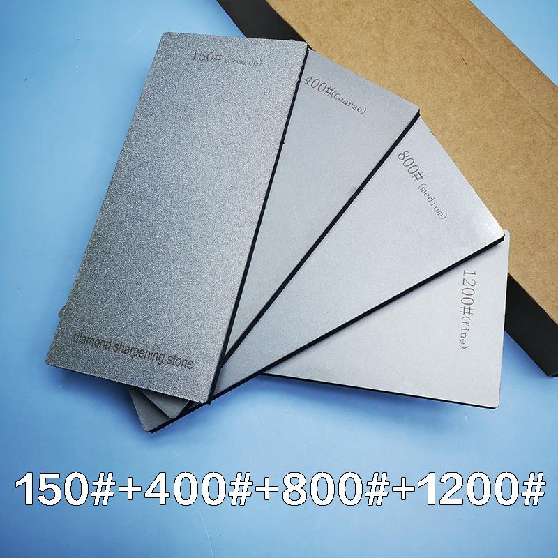 Diamond Sharpening Stone Knife Sharpener Hard Base Non-slip Grit 80-3000# Diamond Tools Fine Grinding Whetstone 170*75mm
