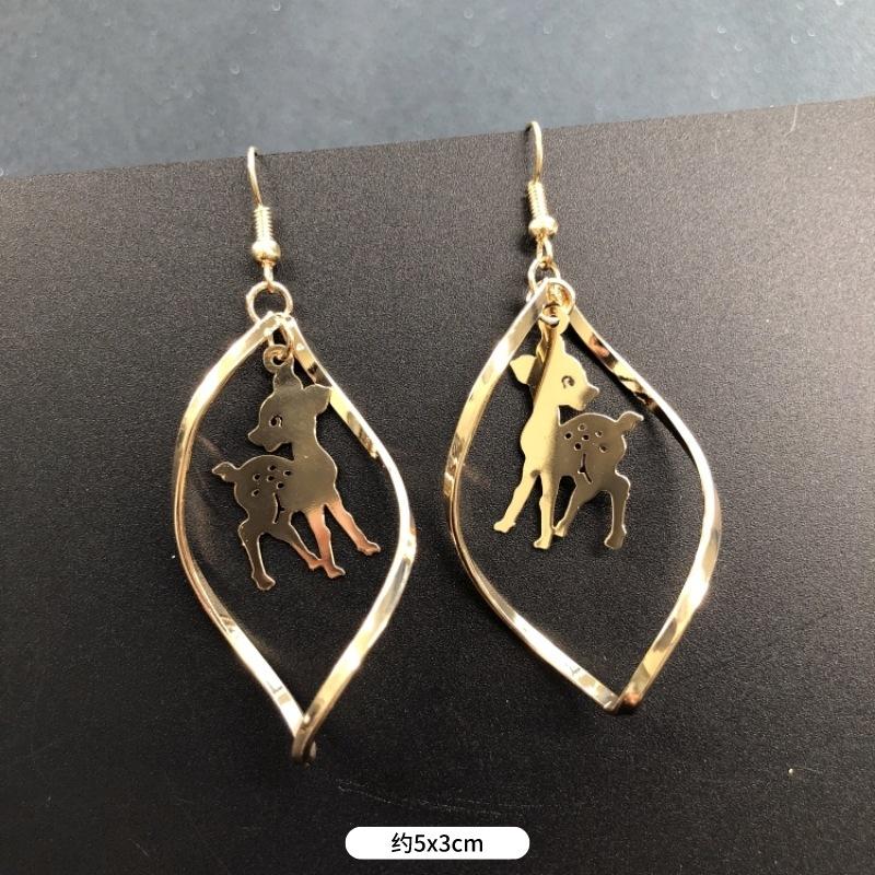 Fashion exaggerated niche temperament fringed earrings retro personality versatile sequined earrings women's long ear jewelry