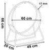 Hobro Black Metal Firewood Rack Wheel