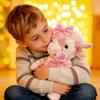 Pink Highland Cow Plush Toy - Cute Valentine's Day Gift