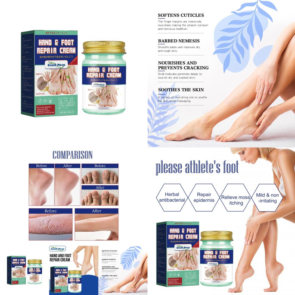 South Moon Hand And Foot Repair Cream Smoothes Rough Cracked Skin Hydrating Moisturizing