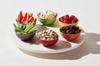 LE CREUSET Stoneware Bowls, Mini Bowls, Rainbow Design, Heat and Cold Resistant, Microwave and Oven Safe, Set of 6 [Official Japanese Product]