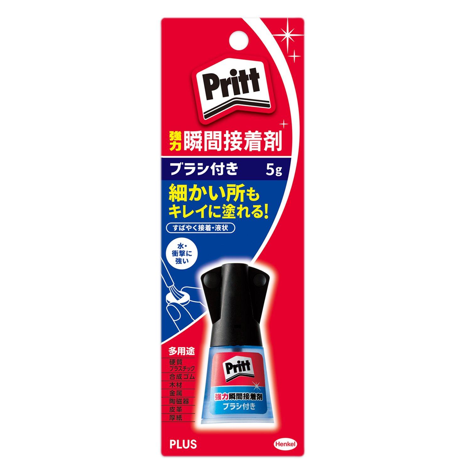 

Plus Pritt Strong мгновенный клей с кисточкой 5 г жидкий многоцелевой тип 29-762