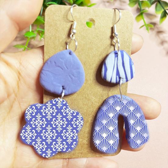Clay Earring Cutter Various Patterns Embossing Mold Printing on Clay Professional Ceramic Craft DIY Making Accessories Polymer Clay