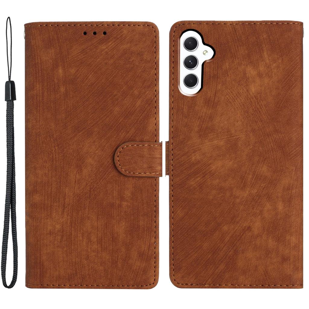 For Samsung Galaxy A36 5G Case with Card Clots Skin-Touch PU Leather Phone Cover Stand