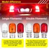 1pcs T20 7440/7443 Signal Light 12V21W Clear Glass DRL Daytime Running Lights Turn Stop Signal Brake Tail Light Bulbs