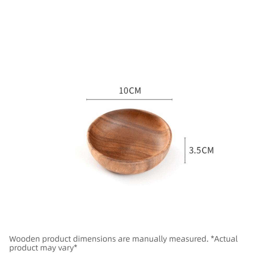Ciotole di Legno Stile Giapponese Contenitori Rotondi per Cibo Nuove Ciotole per Insalata Articoli per la Cucina