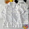 Broken Flower Rabbit Fairy Wind Pajamas Summer Cloud Cotton Short Sleeves Cute Loungewear Fashion Suit
