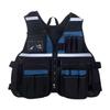 Electrician Work Vest Adjustable Utility Tool Organizer with Multiple Pockets Oxford Cloth Wear