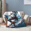 Creative Graffiti Tifa Lockhart Flannel Printed Blanket Suitable for All Seasons Suitable for Living Room Office Sofa and Travel