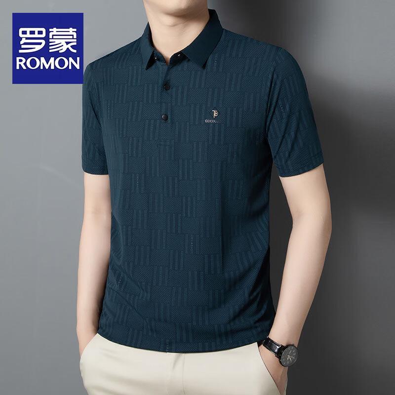 Romon Men s Ice-Cool Breathable Polo Shirt L