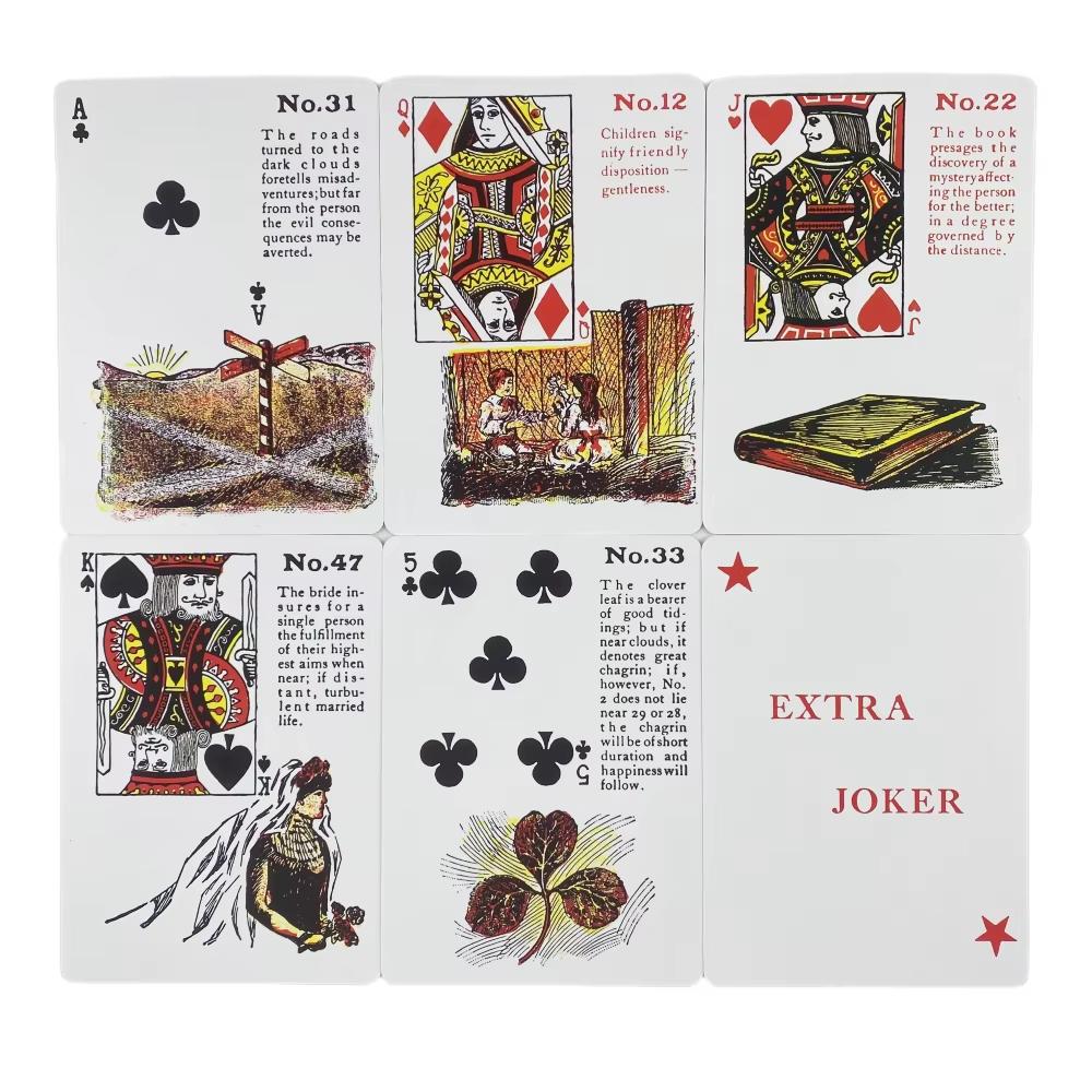 Carte da Gioco da Cartomanzia Strega Gitana Mazzo di Tarocchi Giochi di Carte Oracolo Gioco per Famiglia Divertente Classico Gioco da Tavolo del Destino Altare