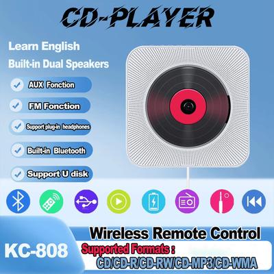 Tragbarer Bluetooth-CD-Player mit LED-Anzeige (Ohne Ladefunktion)