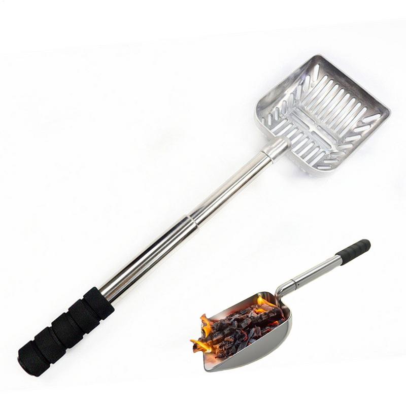 Лопата для золы камина, Сито для золы костровища, Полая регулируемая лопатка для костровища, Угольная лопата, Инструмент для чистки для помещений и улицы China Mainland