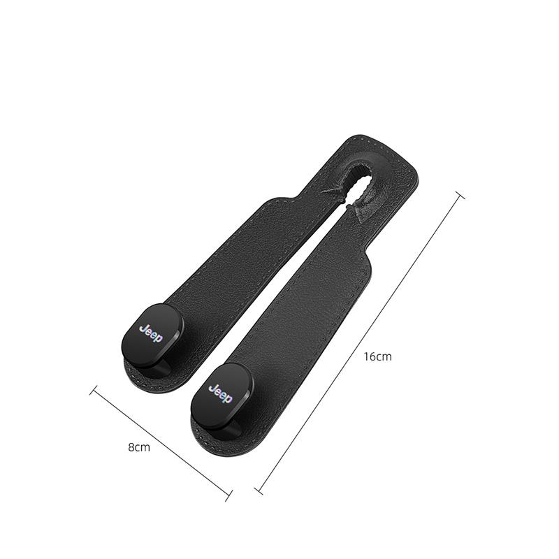 Car Headrest Hook Hanger Seat Back Double Hooks Organizer For Jeep Grand Cherokee Wrangler JK Gladiator Compass Renegade Avenger