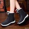 2026 New Large Size Outdoor Windproof and Cold Proof Fleece Women's Snow Boots Thick and Warm Thick Soled Low Cut Women's Boots