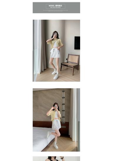 Women's High-Waisted Gray A-Line Quick-Dry Skort - Summer Slim-Fit Petite Wide-Leg Design