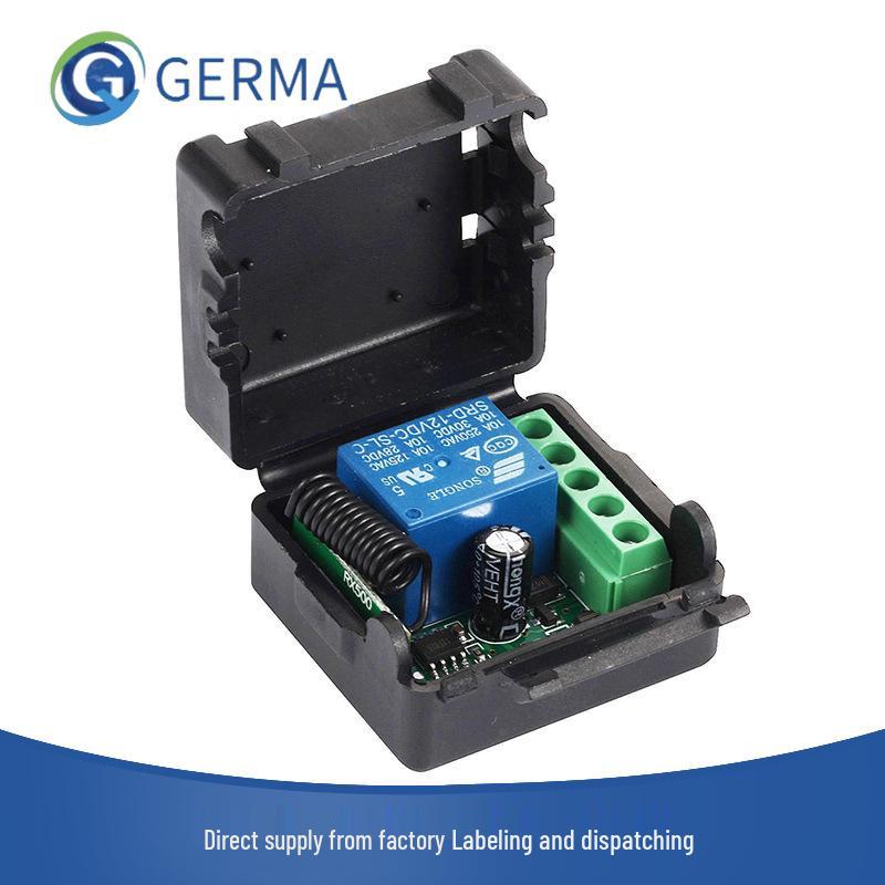 

Wireless 12V Relay Control Board with 433.92MHz Remote - Single-Channel, Inching/Self-Locking/Interlock Modes