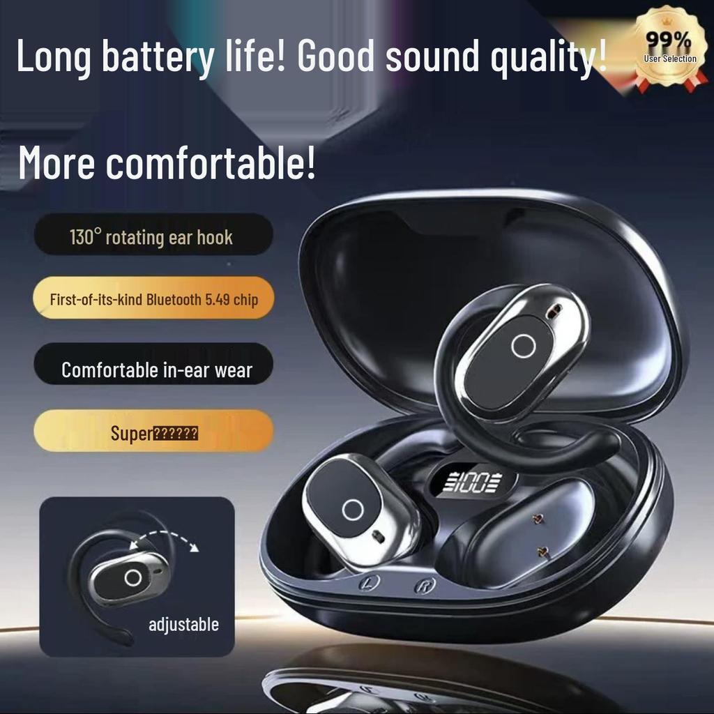 E-commerce Popular Rotatable 130° Over-Ear/In-Ear Noise-Canceling Bluetooth TWS Headset