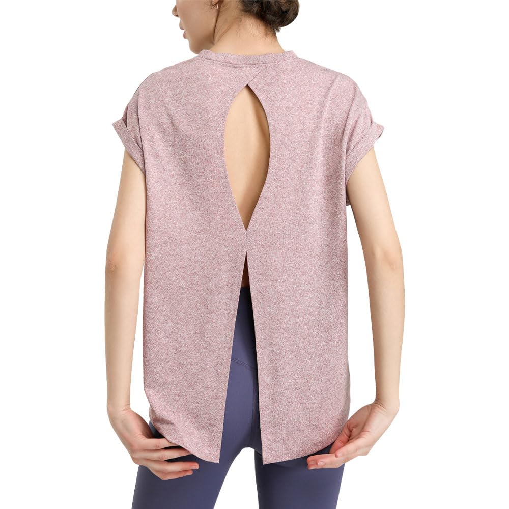 

Yodilala Yoga Backless Tank Loose Long Sleeveless Size L Women s Wear, Top, Fit, 2-Way Fit, Flattering, Sleeve, Shirt, Sports, Fitness, Training, розовый