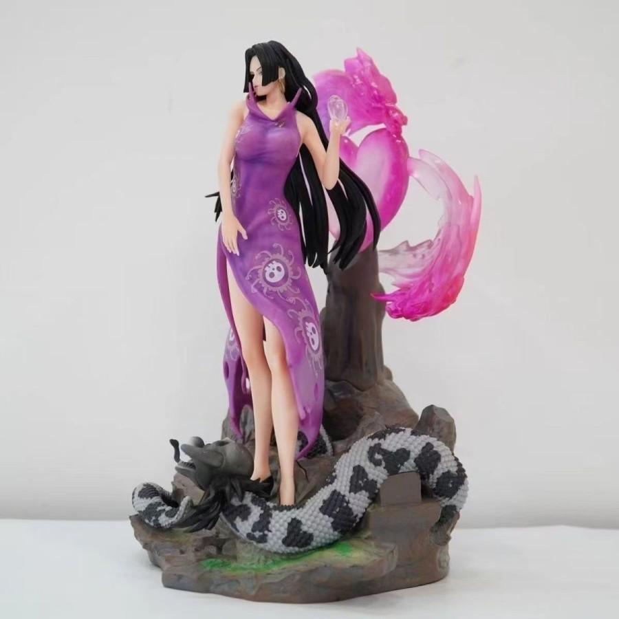 Boa Hancock Figure One Piece Warlord Phantom Series Boxed Light-Up Scene Decoration Collectible Model 40cm