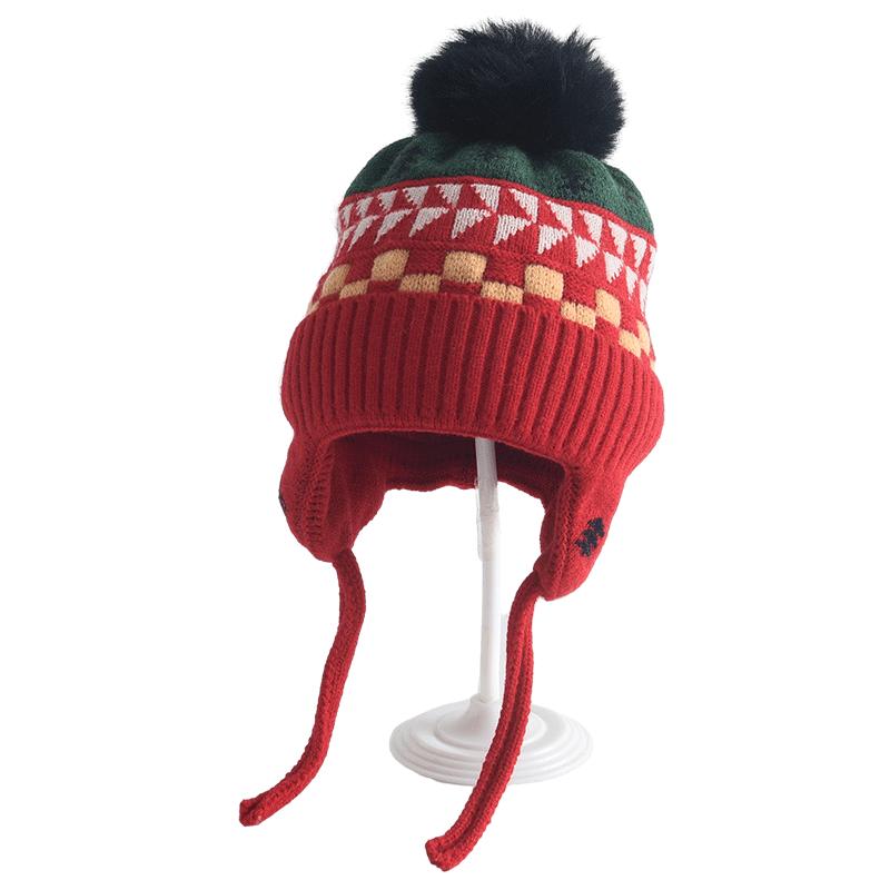 Children's Double-Layer Knitted Hat with All-Cotton Interior