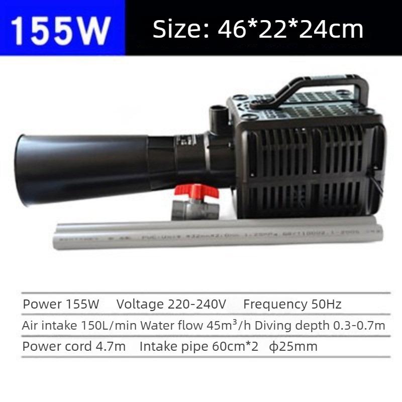 Fish Pond Aerator Large Silent Portable High Flow Koi Pool Air Pump High Power Aquarium Oxygen Generator Fish Tank Oxygen Pump