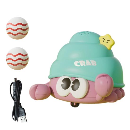 

Электрическая игрушка-божья коровка с плавающим шариком и 2 шариками, перезаряжаемая через USB, развивающая игрушка для малышей, интерактивная игрушка с выдуваемым шариком на подвеске в виде рака-отшельника