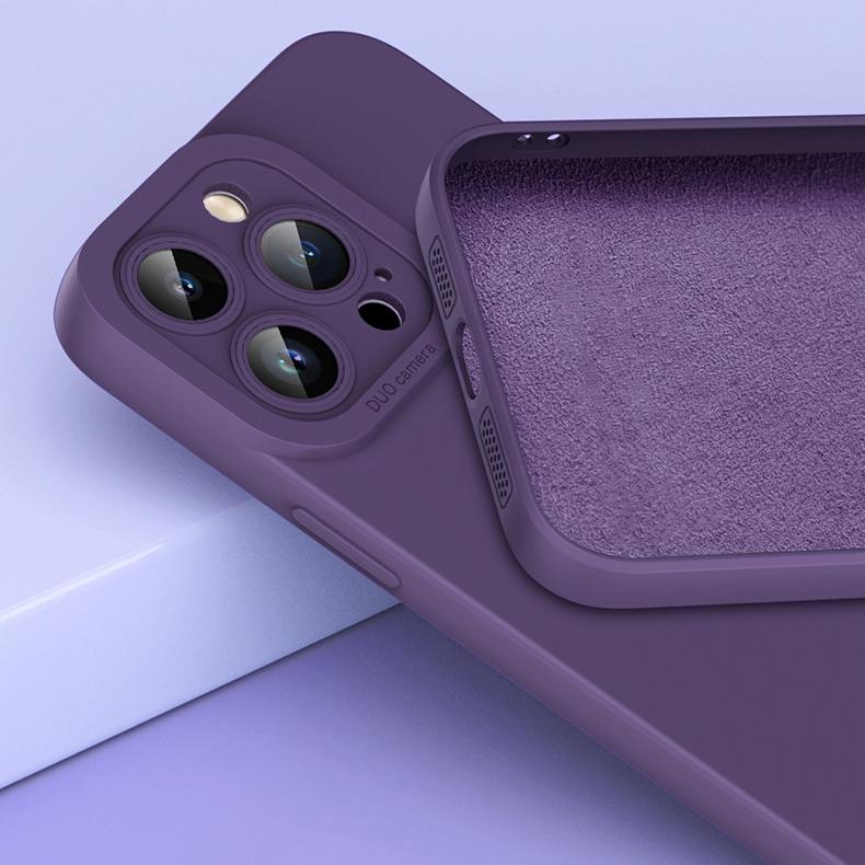 Husa de telefon din silicon lichid Ochi de înger pătrat pentru iPhone 14 13 12 11 Pro Max Mini XS XR X 8 7 Plus SE2 14Pro Max 13Mini 12Pro 6 6s Husă moale subțire