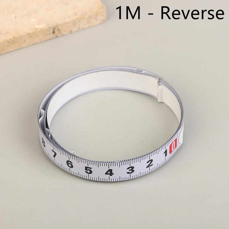 Miter Track Tape Measure Self Adhesive Metric Stainless Steel Scale Ruler 1M-2M For T-Track Router Table Saw Woodworking Tool