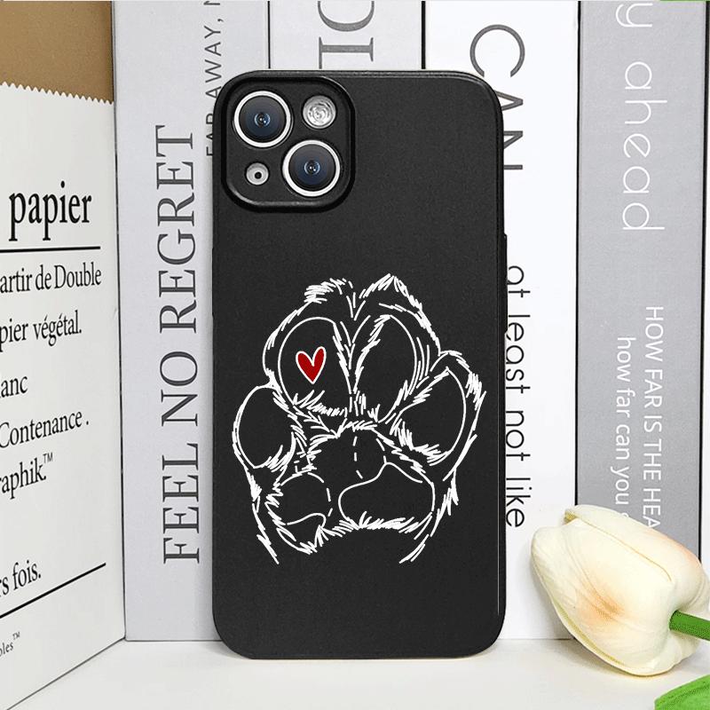 Funny Cartoon Pet Cute Dog Paw Print Phone Case for IPhone 16 15 13 11 12 14 Pro Max Mini XS MAX X XR 7 8 14 Plus SE2 Soft Cover