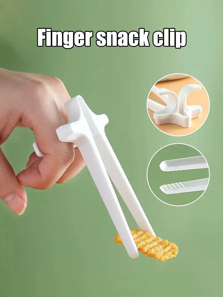1/2/5 Pcs  Lazy Fingers Chopsticks Play Games Eat Snacks Clip Brush Video Without Dirty Hands Food Clip