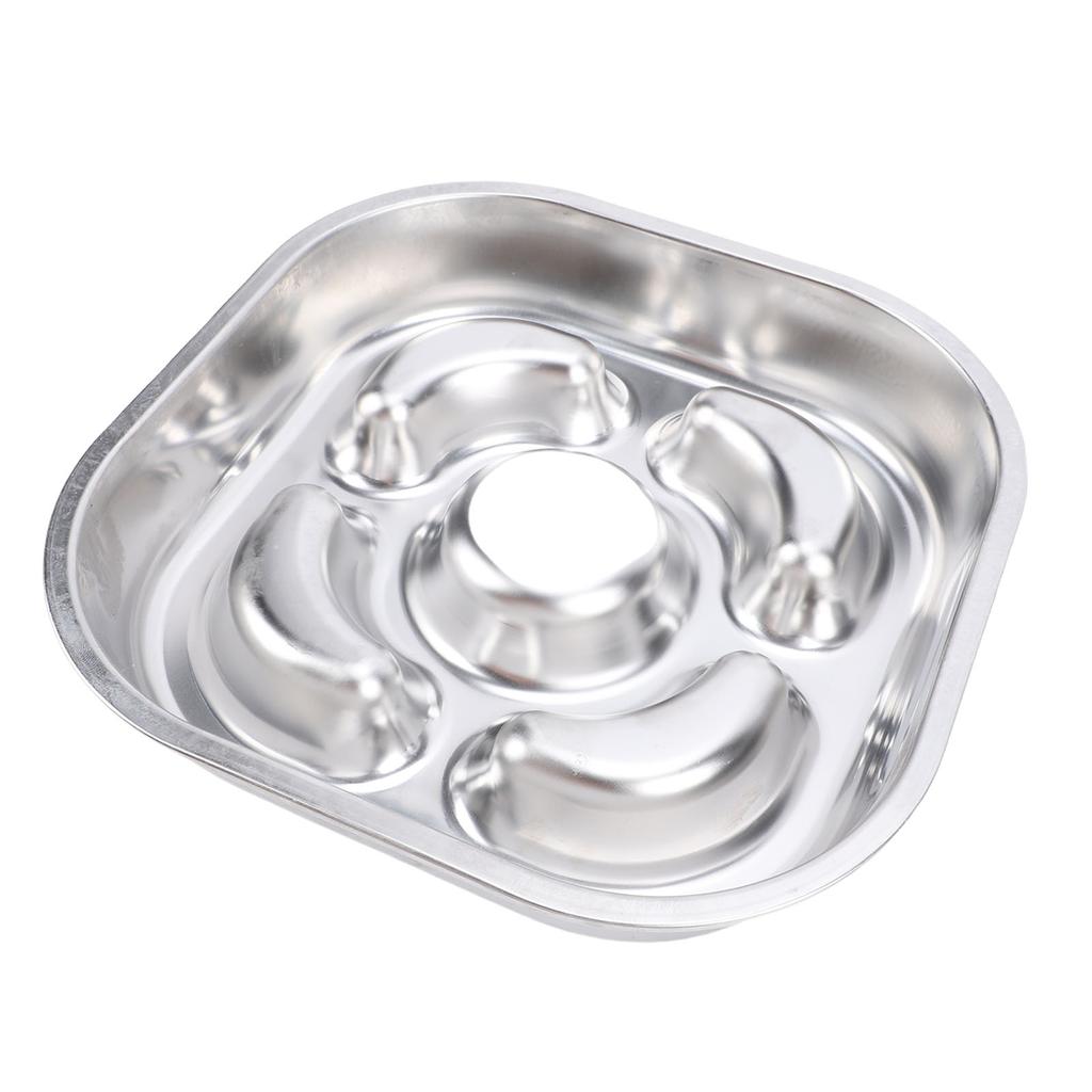 Slow Feeder Dog Bowl 304 Stainless Steel Non Slip Prevent Overflow Tipping Metal Pet Food Bowl