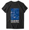 Women's Crew Neck Short Sleeve Pullover T-Shirt Featuring Graphic Print Front Casual Fit Soft Fabric Comfortable Wear