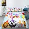 Chicken Animals King Queen Duvet Cover Lovely Cartoon Farm Chick Bedding Set Kids Girls Wildlife 2/3pcs Polyester Quilt Cover
