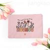 Thank You for Taking Care of Me Nanny Print Cosmetic Bag Women Neceser Makeup Bags Travel Toiletry Pouch Thanks Gifts for Nounou