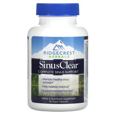 RidgeCrest Herbals, SinusClear, 60 Capsule Vegetali