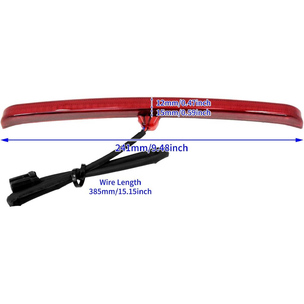 HDBUBALUS Motorcycle Rear Fender Blades Led Tail Light Brake Stop Running Lamp for Harley Touring Trike Glide 2009-2025 (Color: Red)
