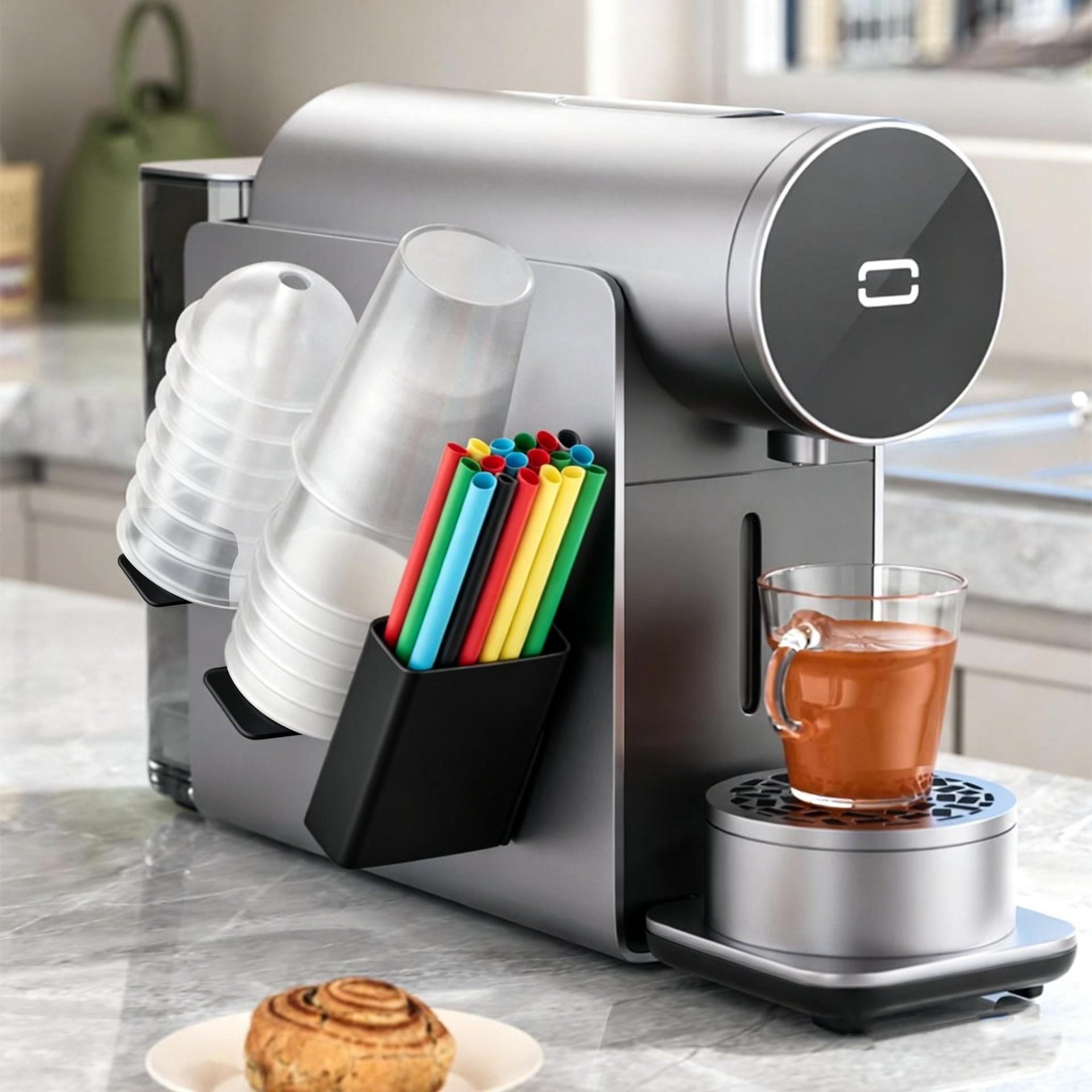 

Trace-Free Adhesive Coffee Cup Holder: No-Drill, Disposable Plastic Cup Organizer чорний