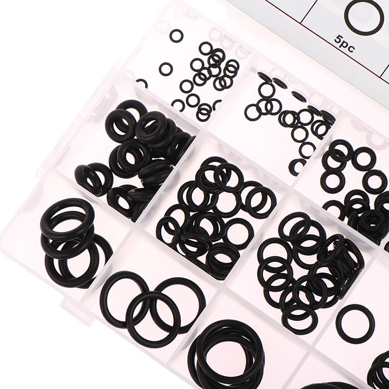 225Pcs/Box Rubber O Ring Assortment Kits 18 Sizes Sealing Gasket Washers Made Of Nitrile Rubber Nbr O Ring Set