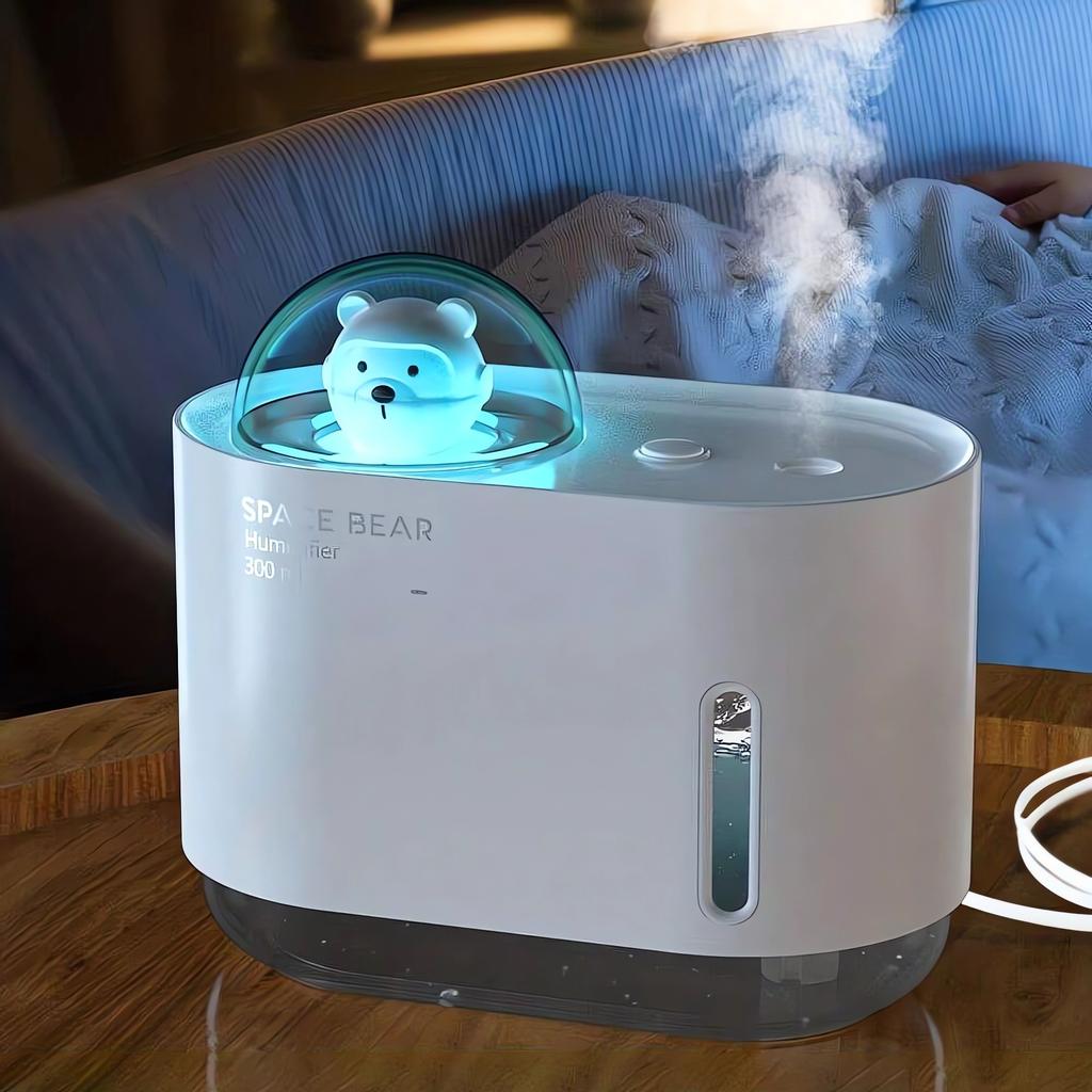 Nový vesmírný zvlhčovač vzduchu s barevným světlem a atmosférou, USB, stolní, ložnicový, do auta, přenosný, aromaterapeutický, kreativní, mlhový sprej