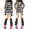 Women Winter Warm Crochet Knit High Knee Leg Warmer Leggings Boots Decor Socks