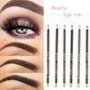 Øyenbrynsforsterker 100 % svette- og vanntett øyenbrynsblyantpenn øyenbryn mørkebrun øyenbrynsblyant 1 stk
