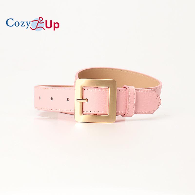 Reversible Belt for Women, CR 2.8" Womens Leather Belt for Jeans Pants - 2 Styles in One Belt