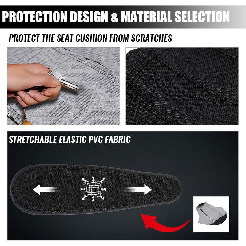 Motorcycle Seat Cover Waterproof Non-slip Particles Design PVC For Ridstar Q20 Electric Bike E-bike Scooter Bicycle Accessories