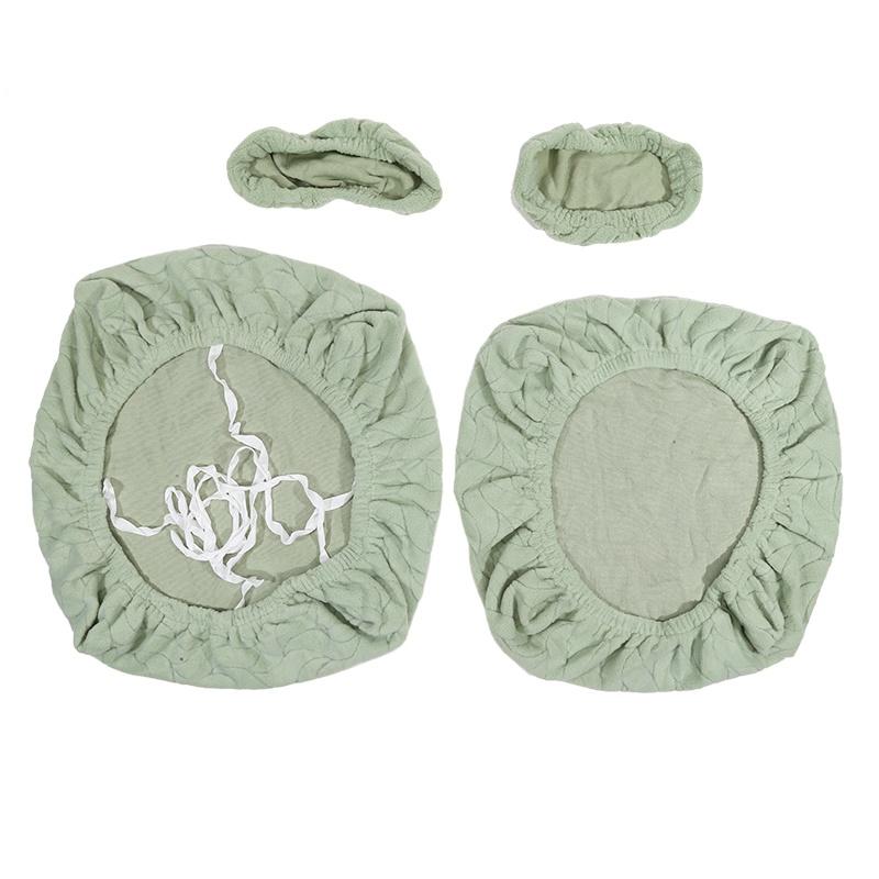 4Pcs Thickened Jacquard Stretchable Computer Office Chair Covers Dustproof Pet Scratch Resistant Retractable Office Chair Covers