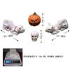 Halloween Pumpkin Ornament Skeleton Cat Garden Micro Landscape Ghost Festival Dog Ornament Horror Resin Crafts