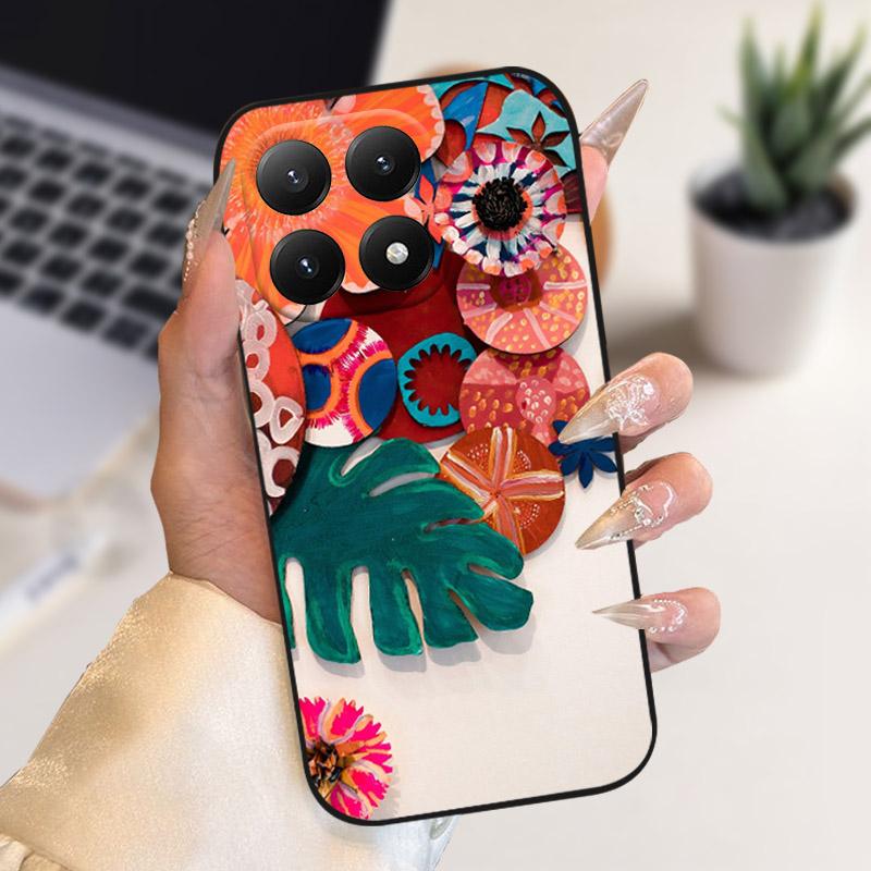 Pro Xiaomi 15T Pouzdro Stylová Malba Nárazuvzdorný Zadní Kryt Pro Xiaomi 15 T Kryt Telefonu Měkký TPU Silikonový Ochranný Kryt Proti Pádu